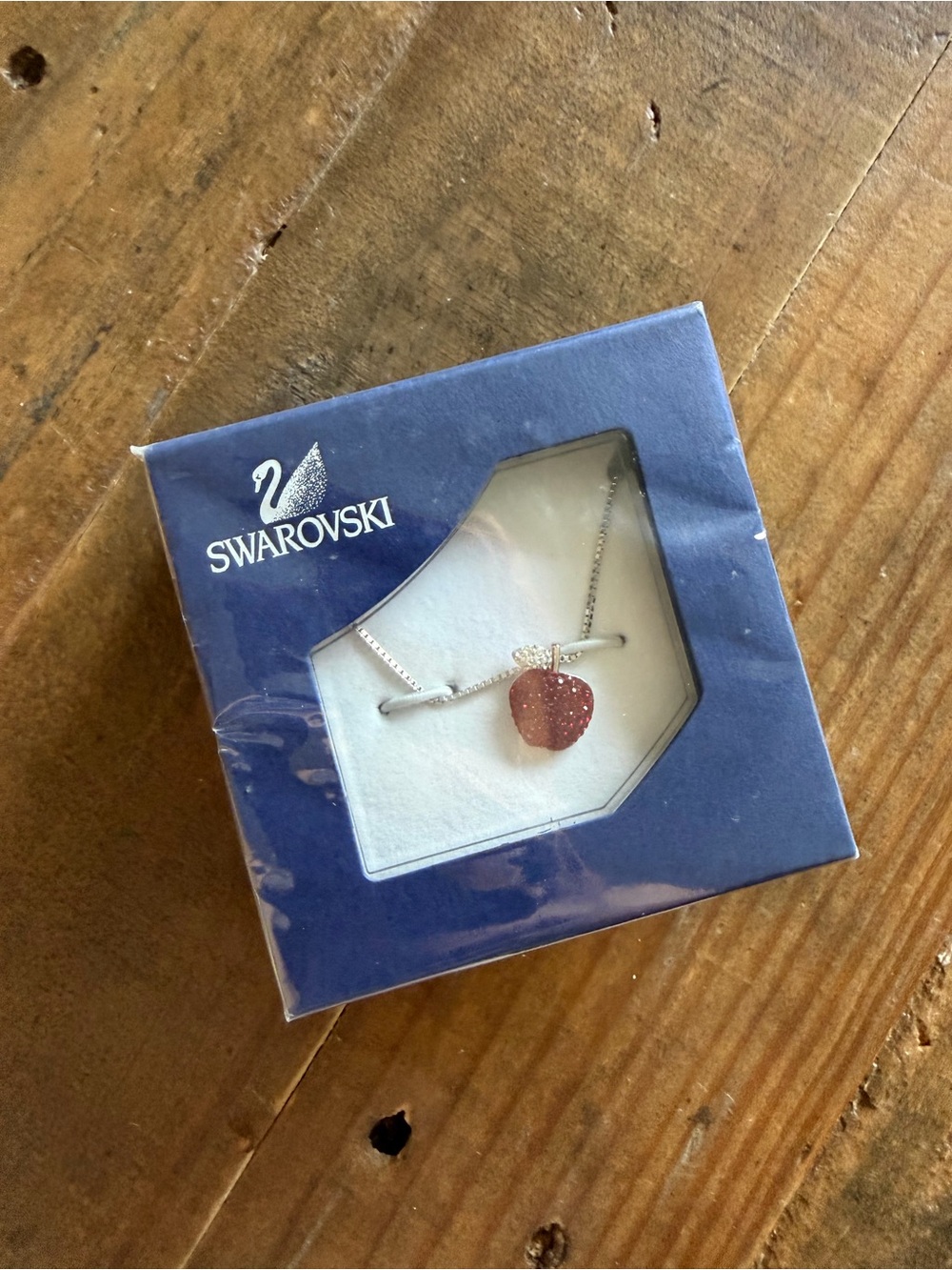 Swarovski Sparkling Red Apple Necklace